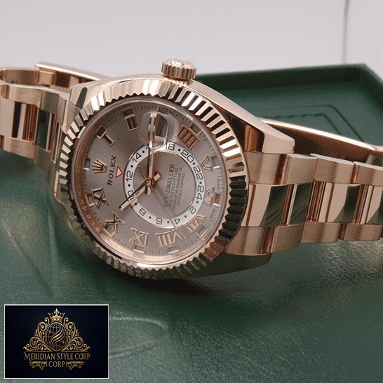 Rolex Sky Dweller 326935 Everose Gold Sundust Dial