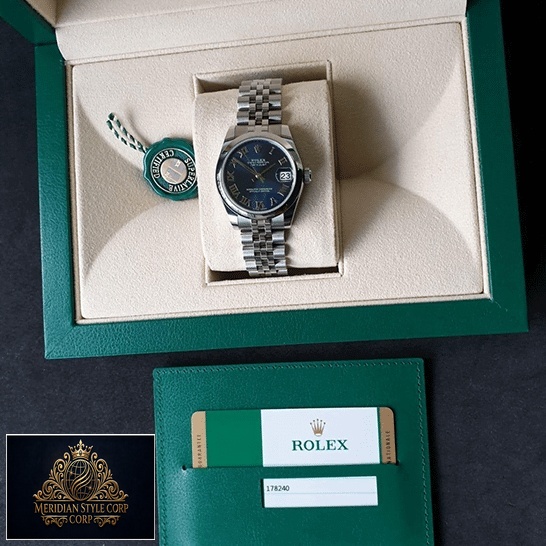 Rolex Datejust 178240-0037 S.Steel Jubilee Replica in the Green Rolex Box & Guarantee Card