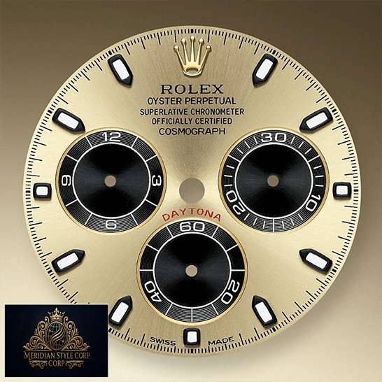 Rolex Daytona 116518LN Black & Gold Dial on the Rolex Logo Replica