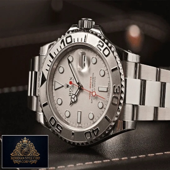 Rolex Yacht Master Platinum Dial Steel 116622PLSO Replica side view