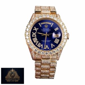 Rolex Day-Date 18038 “Iced Out” High Fidelity Replica