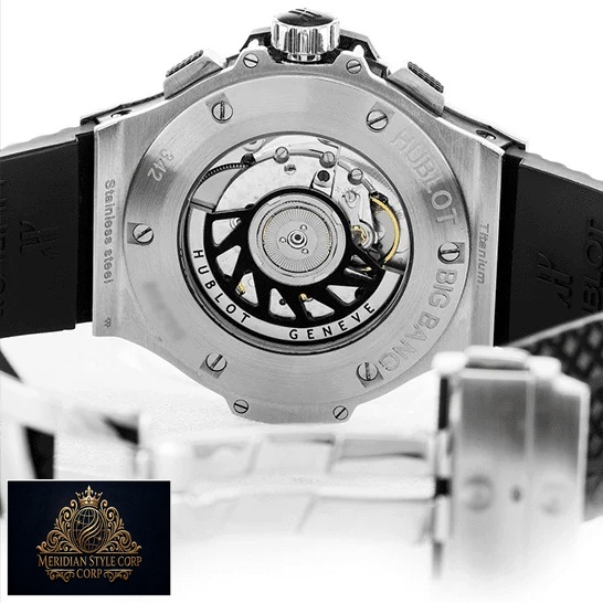 Hublot Big Bang Steel Case Black Rubber Bracelet Replica opened clasp