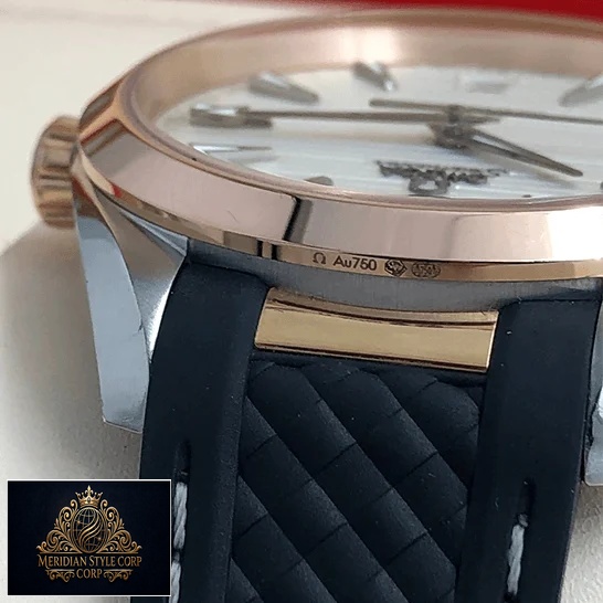 Omega Seamaster White Dial Replica rubber black bracelet