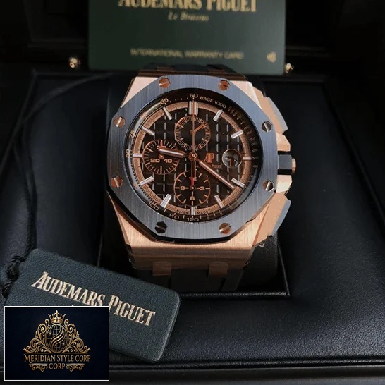 Audemars Piguet Royal Oak Black Dial Replica in the audemars box