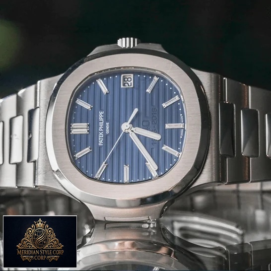 Patek Philippe Nautilus Steel Blue Dial 5711-1P Replica black background