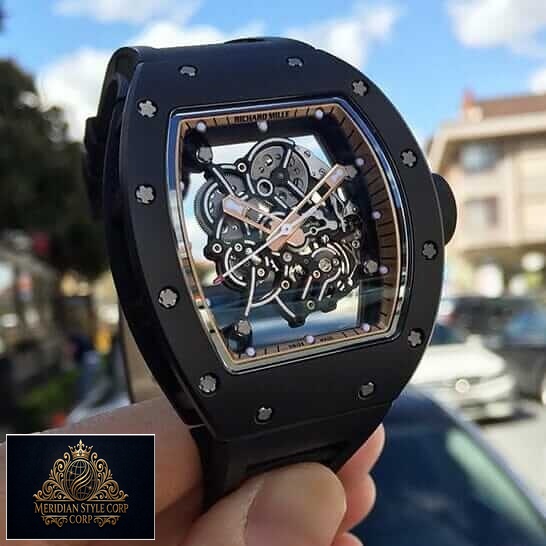 Richard Mille RM055 Bubba Watson Replica on the hand city background