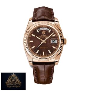 Rolex Day-Date 118135-0002 “Brown Dial” Detailed Replica