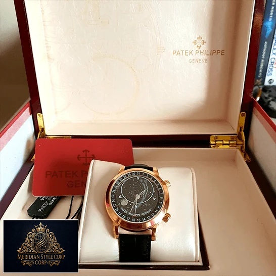 Patek Philippe Celestial Rose Gold Black Dial Replica in the box