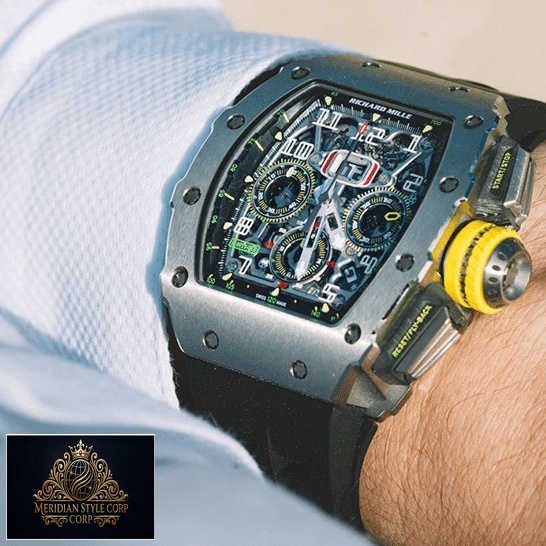 Richard Mille RM01103 Titane Flyback Hand Replica on the man wrist