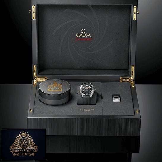 Omega Seamaster Black Dial Replica in the box