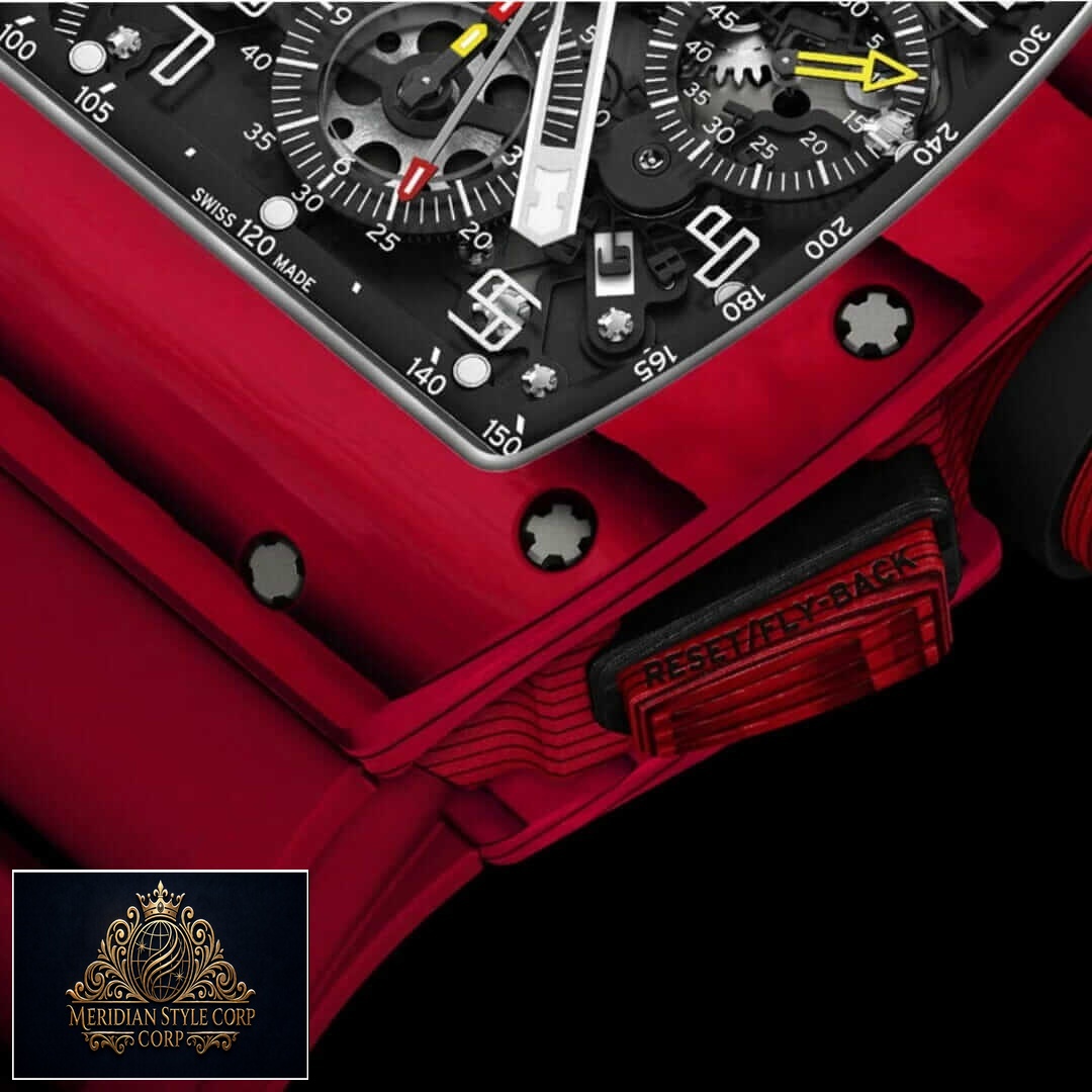 Richard Mille RM1103 Red Black Dial Replica black background