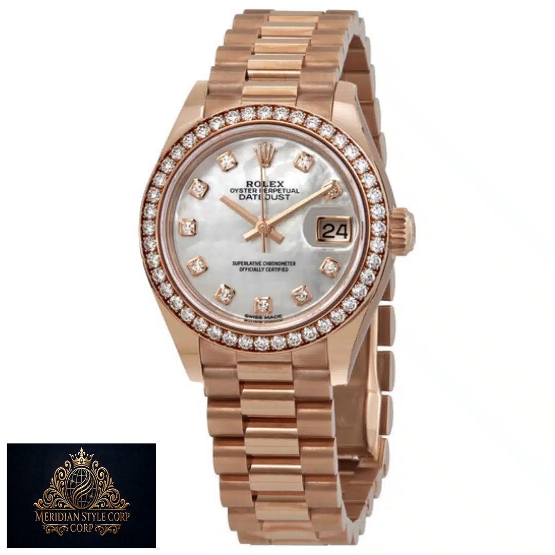 Rolex Datejust diamond 279171 diamond bezel white background