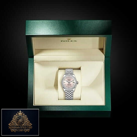 Rolex Datejust Pink Dial Jubilee Replica in the rolex box