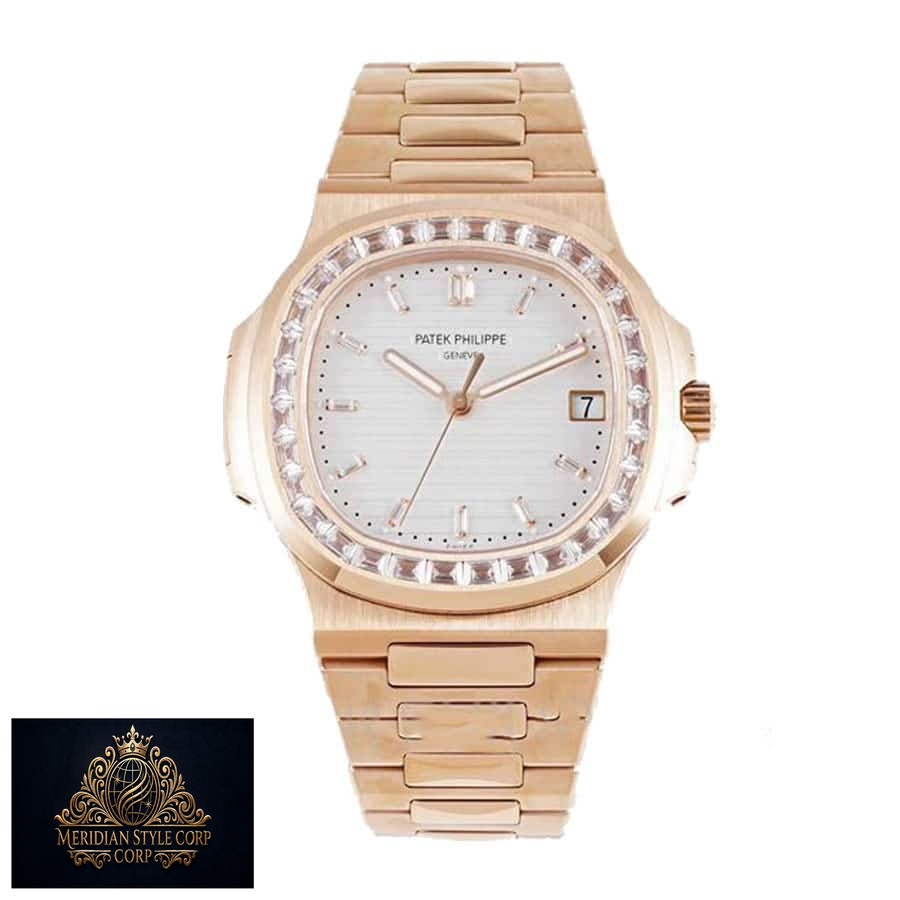 Patek Philippe Nautilus 7122/1R-001 “Rose Gold Diamond” Superior Copy 1:1