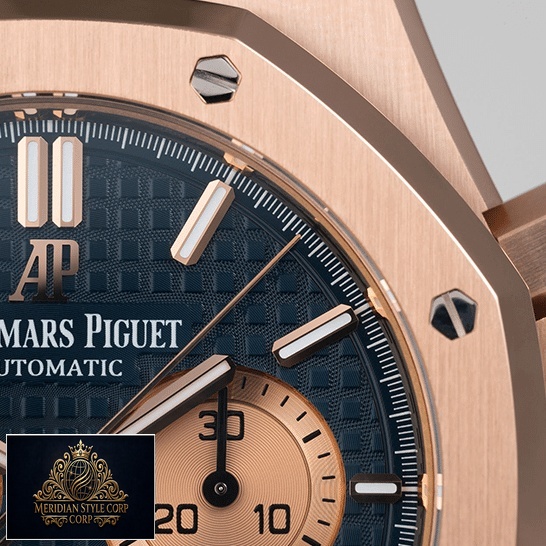 Audemars Piguet Royal Oak Grande Blue Dial Replica close analog view