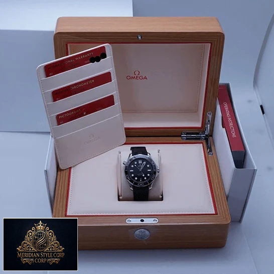 Omega Seamaster Diver 300m Black Dial Replica in the box