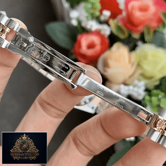 Rolex Datejust 278271 Everose Gold Bracelet Replica opened clasp