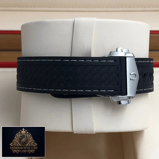 Omega Seamaster 220.22.41.21.02.001 Rubber Black Bracelet Replica in the box