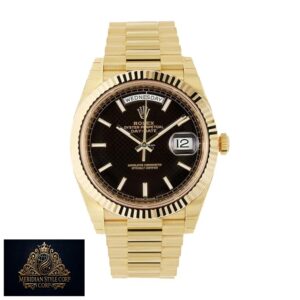 Rolex Day-Date 228235-0002 “Black Dial” Precision Replica Edition