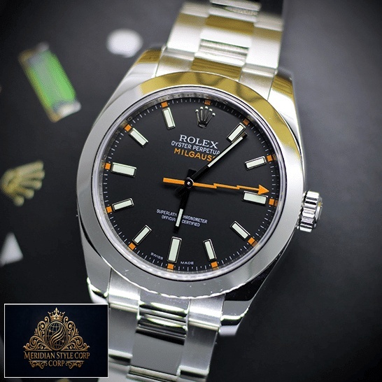 Rolex Milgauss 116400 Black Dial Oyster Replica