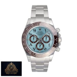 Rolex Cosmograph Daytona 116506 “Platinum Ice-Blue Arabic Dial” Mirror Replica 1:1