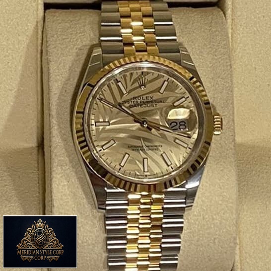 Rolex Datejust 36 126231-0033 Yellow Gold Fluted Bezel Replica
