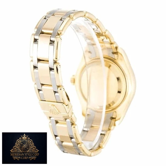 Rolex Tridor Pearlmaster 80298-0048 Two Tone Bracelet Fold Clasp on the Rolex Logo Replica