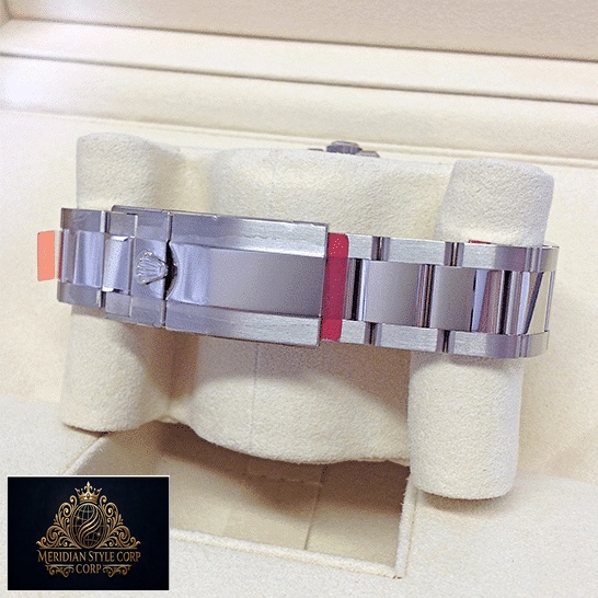 Rolex GMT-Master II 116719BLRO Replica Oyster Bracelet Fold Clasp on the Rolex Logo