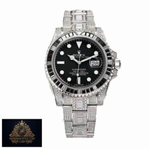 Rolex Submariner 116610LN-97200 “Iced Out” Precision Clone
