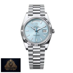 Rolex Day-Date 228236 “Ice Blue Grooved” Super Clone Quality
