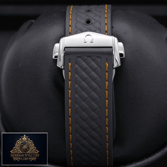 Omega Aqua Terra 220.12.41.21.02.002 Black Rubber Bracelet Steel Clasp Replica