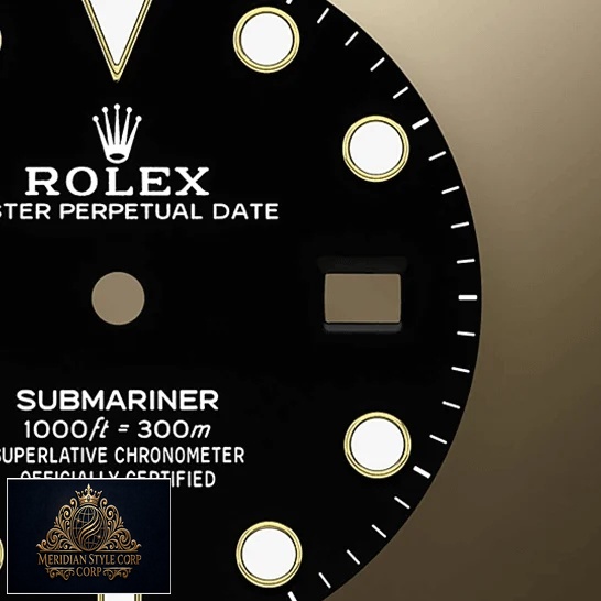 Rolex Submariner Date 16803 Black Dial Replica close dial view