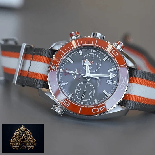 Omega Seamaster Planet Ocean Orange Bezel Replica orange grey white rubber bracelet