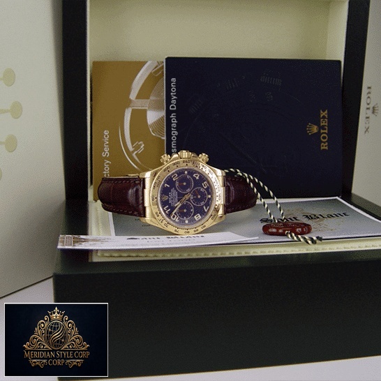 Rolex Daytona Blue Dial 116518 Replica in the Rolex box