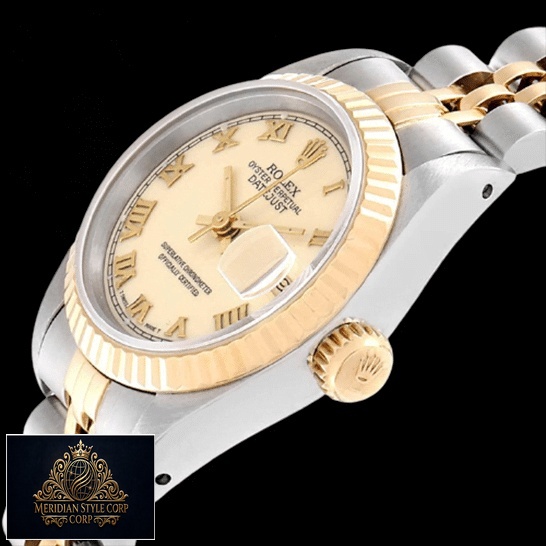 Rolex Datejust Roman Jubilee Bracelet Replica rolex logo on crown / push button
