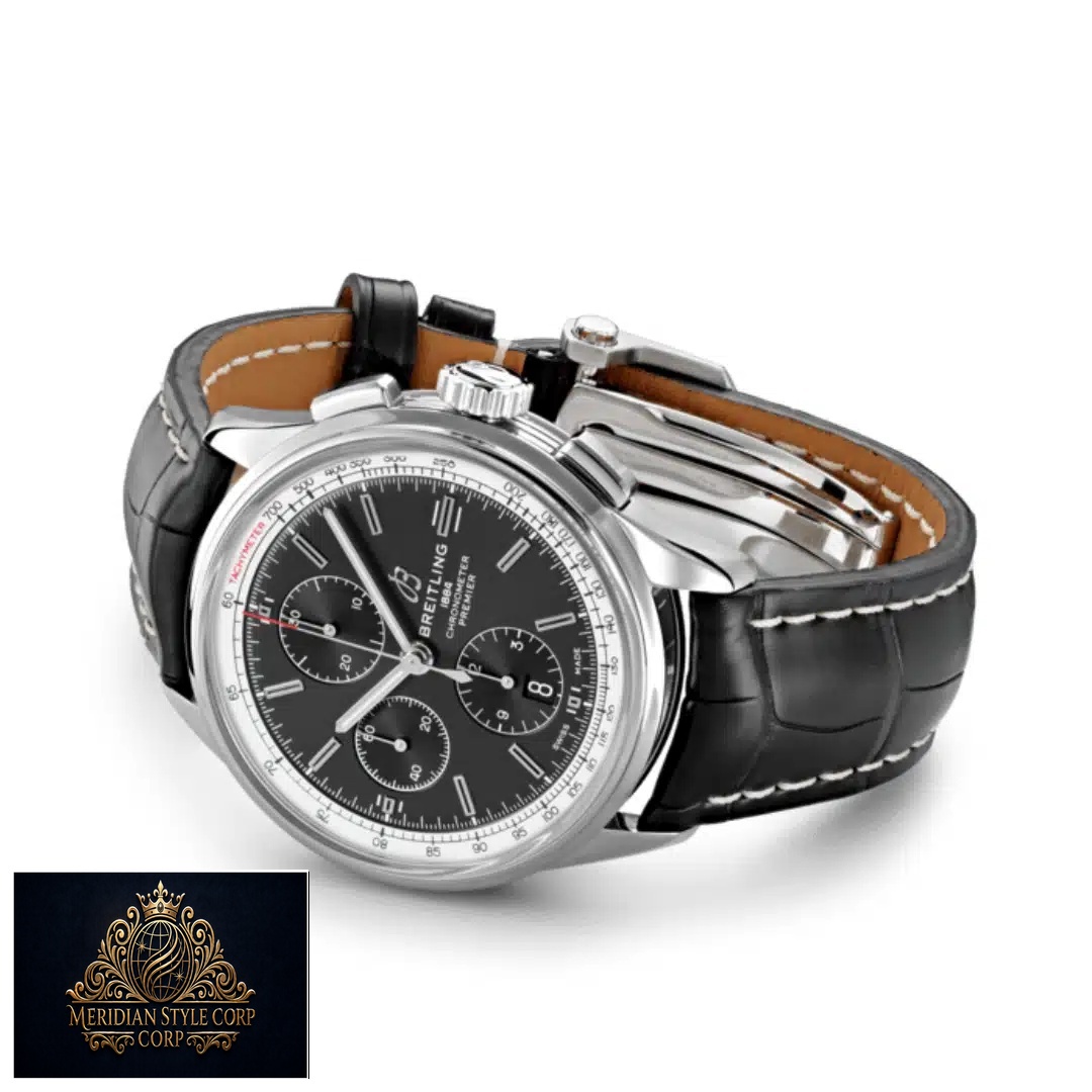 Breitling Premier Chronometer Black Dial A13315351B1P2 Replica Stainless Steel case