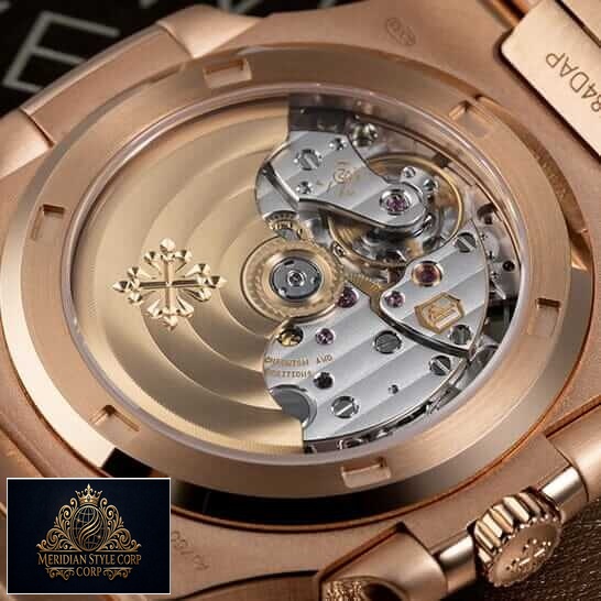 Patek Philippe Nautilus Rose Gold Case Replica upside view