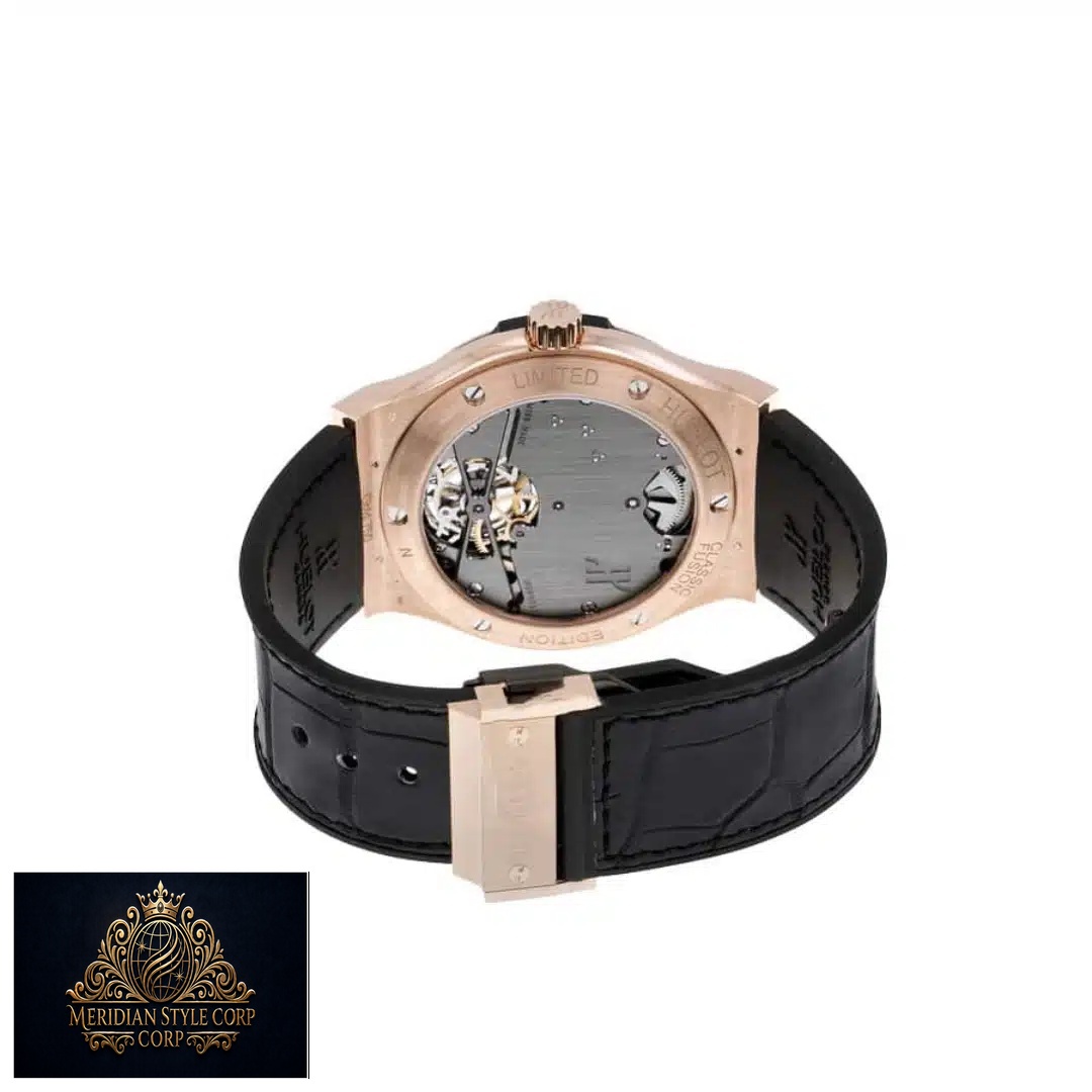 Hublot Classic Fusion Tourbillon 505.OX.2610.LR Black Leather Bracelet Replica