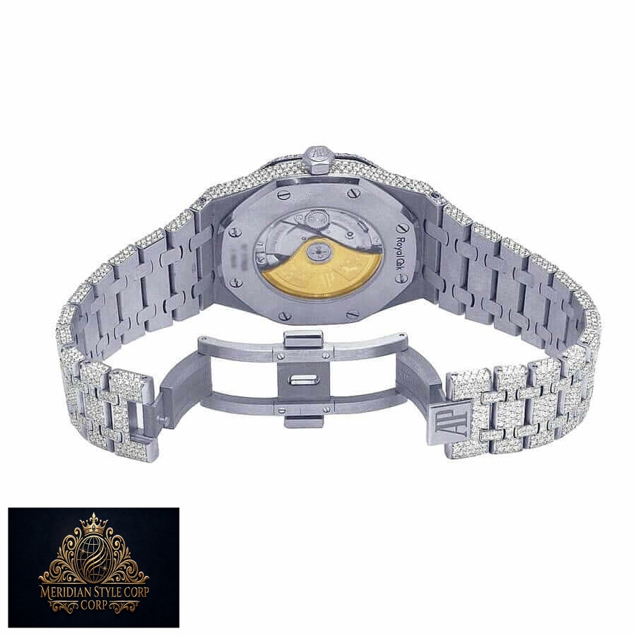 Audemars Piguet Royal Oak “Iced Out” 15400ST.OO.1220ST.02 Authentic Replica Edition - Image 3