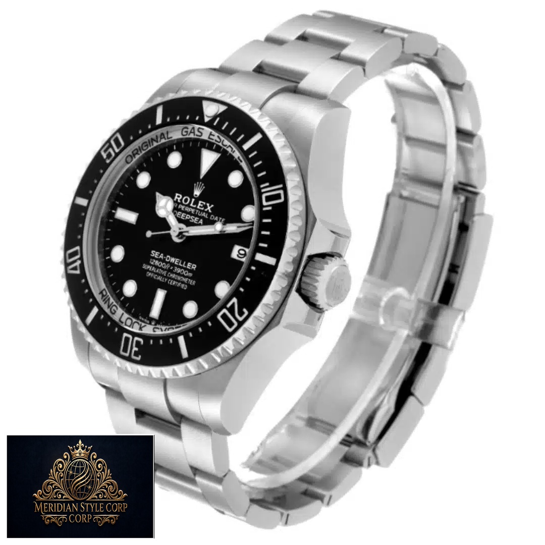 Rolex Deepsea Sea-Dweller 116660-0001 Black Bezel Replica Right Side Crown Pusher