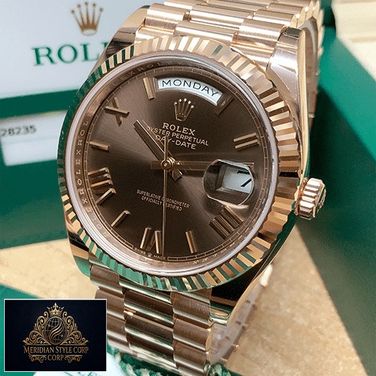 Rolex Day-Date 40 228235-0002 Stainless Steel With Rose Gold Replica