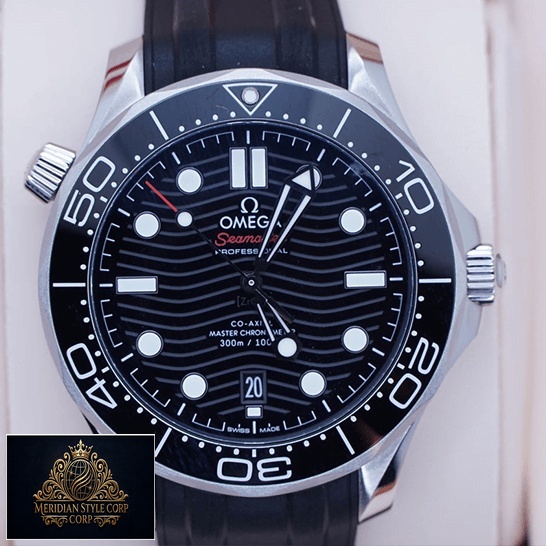 Omega Seamaster Diver 300M Black Dial & Bezel Replica in the box
