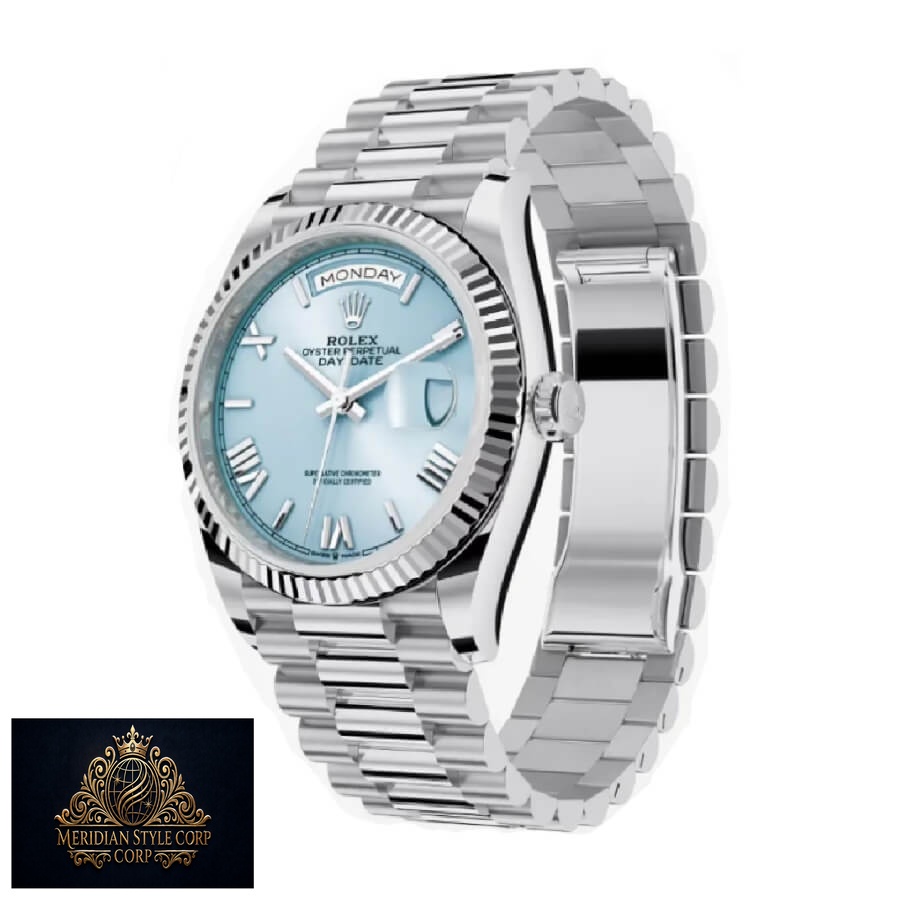 Rolex Day-Date 228236 “Ice Blue Grooved” Super Clone Quality - Image 2