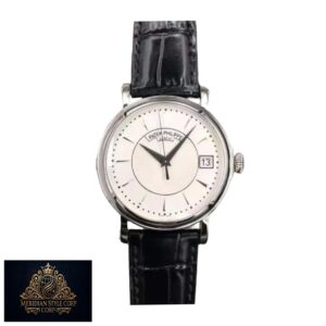 Patek Philippe Calatrava 5153G-010 “White Gold Officer’s Case” Authentic Clone 1:1