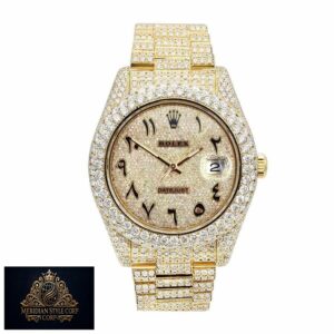 Rolex Datejust 116300 “Iced Out Arabic Dial” Collector’s Copy 1:1
