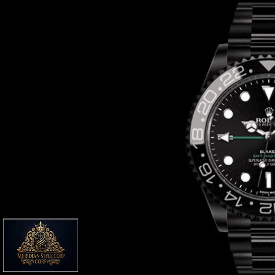 Rolex Blaken GMT-Master II 116710 Oyster Replica Black Background