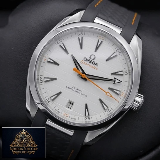 Omega Aqua Terra 220.12.41.21.02.002 White Dial Replica orange second hand
