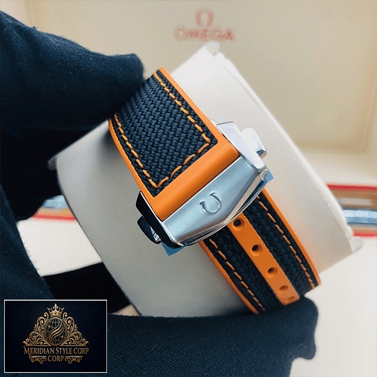 Omega Seamaster Planet Ocean Orange Blue Bracelet Replica stainless steel clasp