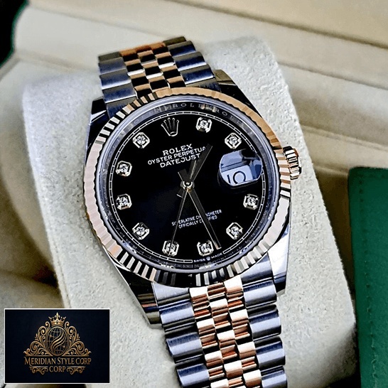 Rolex Datejust 126231 Everose Gold Jubilee Replica in the rolex box