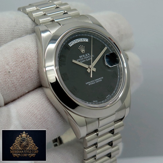 Rolex Day Date II 218206 Replica Stainless Steel Jubilee Bracelet